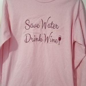 Save Water Drink Wine Tee